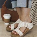 Very G Noah Wedges- White & Pink