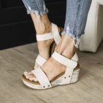 Very G Abby Wedge Sandals- Cream