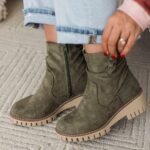 Very G Demi Boots- Khaki