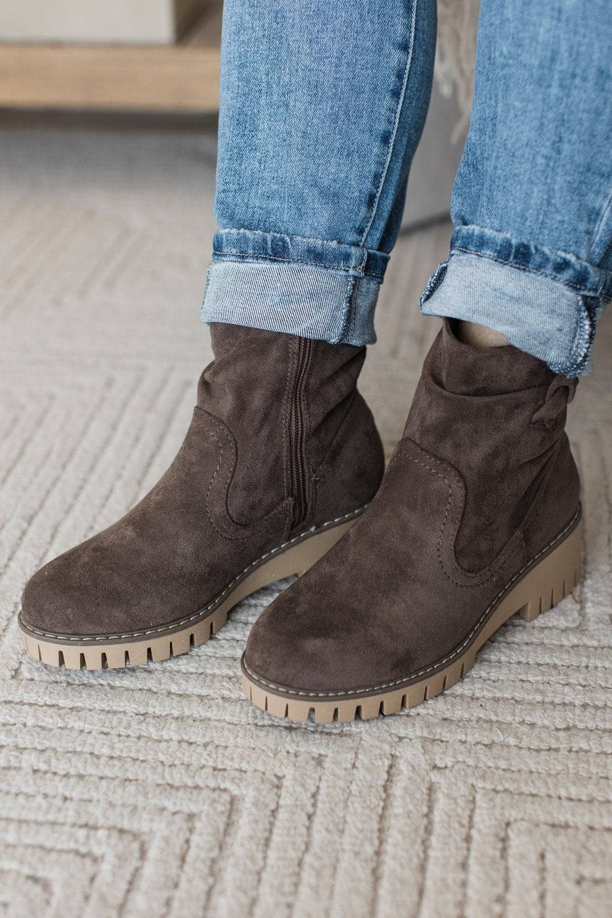 Very G Demi Boots- Taupe