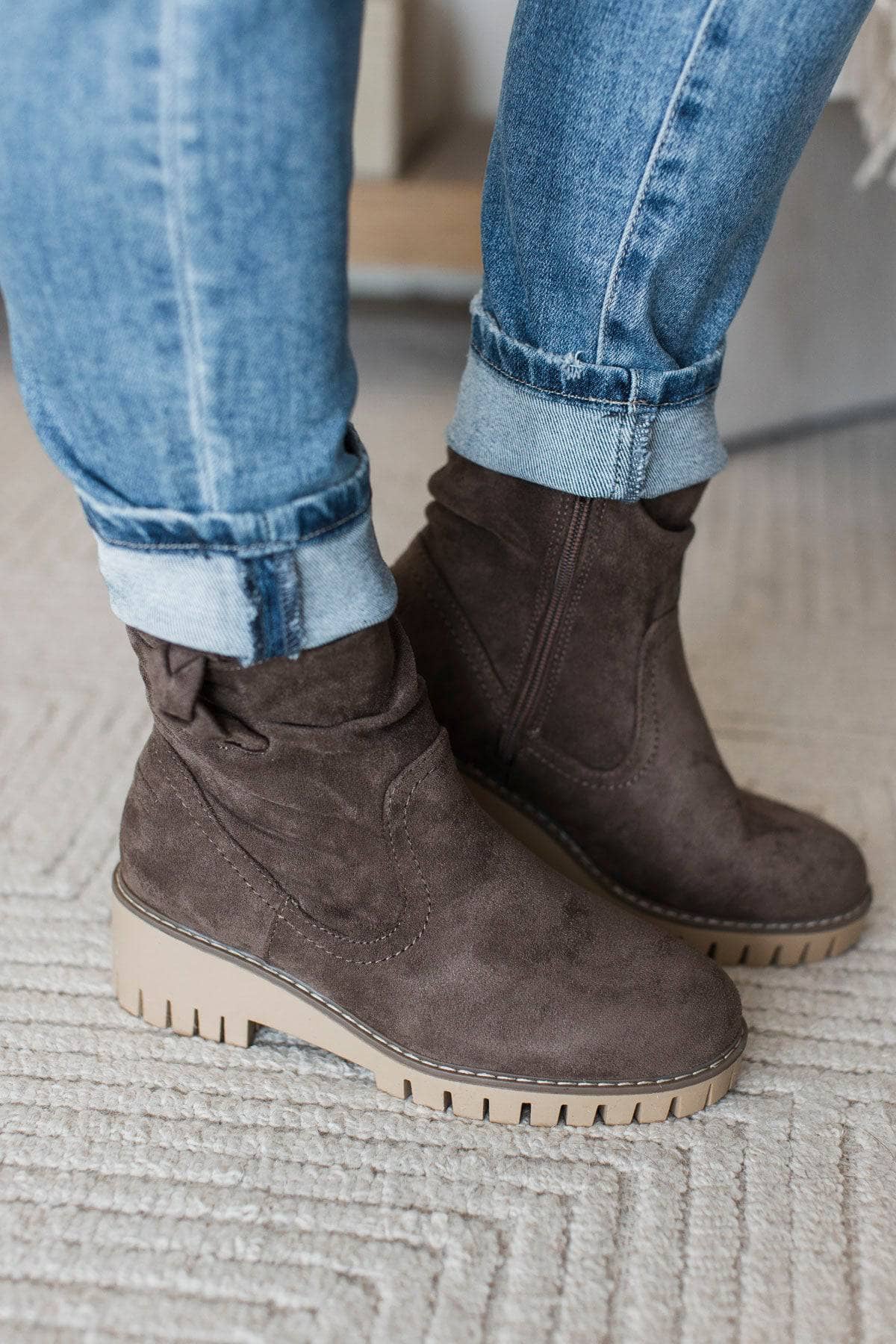 Very G Demi Boots- Taupe